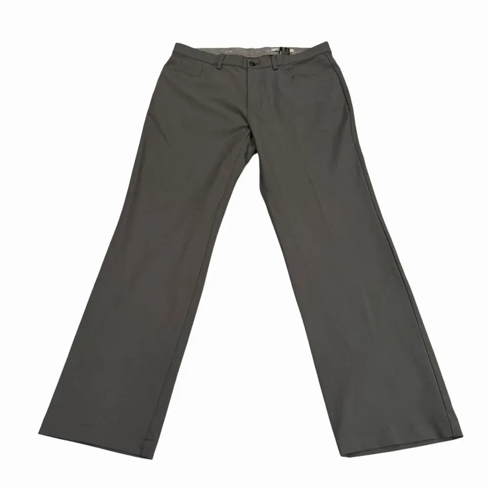 Greg Norman Everbest‎ Pants Mens 34x30 Golf Athleisure Gray Stretch Chinos